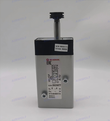 5/2 Way IMI Norgren 2623077 Namur Indirectly Aluminum Solenoid Actuated Piston Spool Valves With Plastic Pilot Flange