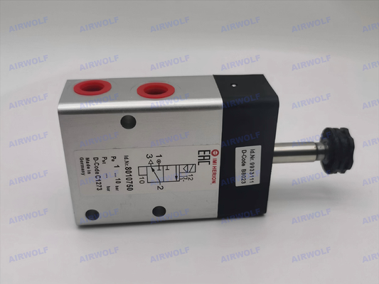 Indirectly Controlled 3/2 Way 1/4" IMI Norgren 8010750 Aluminum Solenoid Actuated Piston Spool Valve 2-8 Bar 29-116 Psi