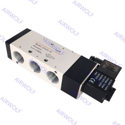 4V410-15, 4V420-15 AIRTAC 4V400 Series 5/2 way, 5/3 way Electric Solenoid Valve 1/2"