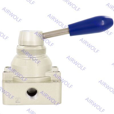 4HV210-06/08(L), 4HV230-06/08(L), 4HV310-08/10/15(L) AIRTAC 4HV Series 4/2 way 4/3 way Hand Lever Valve 1/8", 1/4", 3/8", 1/2"