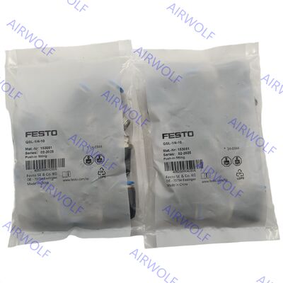 Festo QSL-1/4-10 QSL-1/4-10-50 QSL-1/4-12 QSL-1/4-12-20 QSL Series L-Push-in fitting