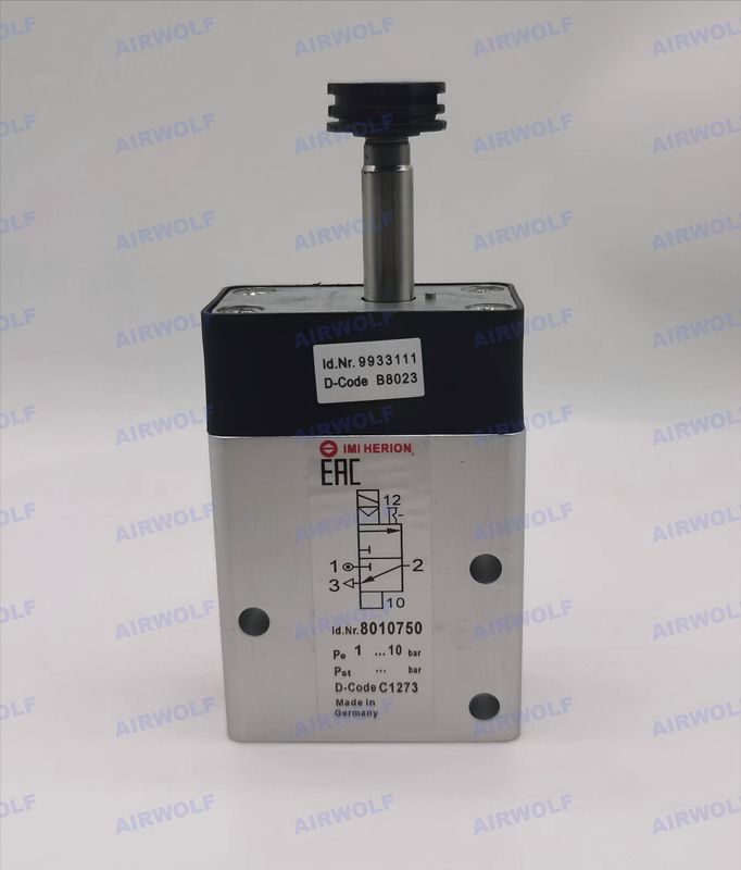 Indirectly Controlled 3/2 Way 1/4" IMI Norgren 8010750 Aluminum Solenoid Actuated Piston Spool Valve 2-8 Bar 29-116 Psi