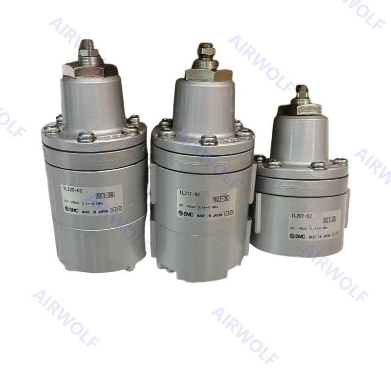 SMC 1/4"  Aluminum Alloy Diaphragm Type Single Doube Acting 3 Port Lock-up Valve IL201-02	IL220-02 IL211-02B IL201-N02 IL220-N02 IL211-F02 IL211-N02B IL211-F02B