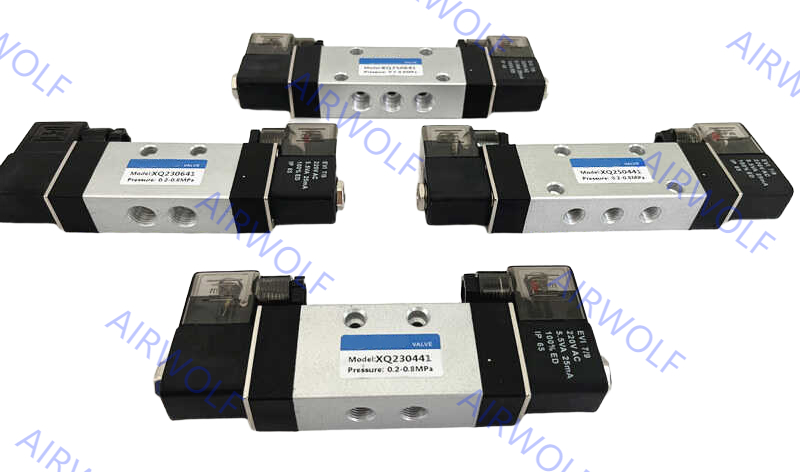 XQ Series Aluminum Pneumatic Solenoid Valve with 3/2 Way and 5/2 Way Positions and 1/8" Port for Reliable Direction Control